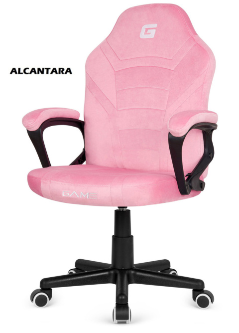 Fotel obrotowy do biurka MARIO ALCANTARA CANDY PINK OUTLET