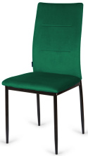 Krzesła tapicerowane Zestaw 4 VALVA DUO VELVET GREEN