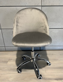 Krzesło obrotowe GLORIA OFFICE LIGHT GREY VELVET II GATUNEK