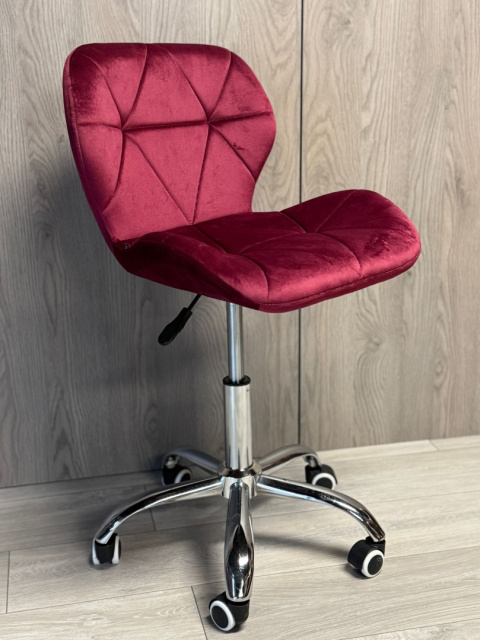 Krzesło obrotowe VASTO OFFICE VELVET BURGUNDY Krzesło obrotowe VASTO OFFICE VELVET BURGUNDY