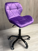 Krzesło obrotowe VASTO OFFICE VELVET PURPLE SMOKE