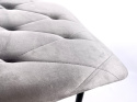 Krzesło tapicerowane BORGO VELVET LIGHT GREY GOLD II GATUNEK