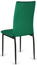 Krzesło tapicerowane VALVA DUO VELVET GREEN