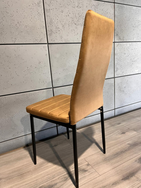 Krzesło tapicerowane VALVA LINE VELVET TRUFLE OUTLET Krzesło tapicerowane VALVA LINE VELVET TRUFLE OUTLET