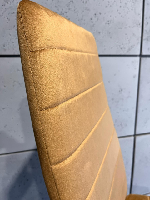 Krzesło tapicerowane VALVA LINE VELVET TRUFLE OUTLET Krzesło tapicerowane VALVA LINE VELVET TRUFLE OUTLET