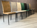Krzesła tapicerowane Zestaw 4 VALVA DUO VELVET BROWN