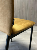 Krzesła tapicerowane Zestaw 4 VALVA DUO VELVET BROWN