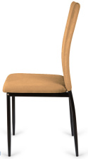 Krzesła tapicerowane Zestaw 4 VALVA DUO VELVET BROWN