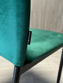 Krzesła tapicerowane Zestaw 4 VALVA DUO VELVET GREEN