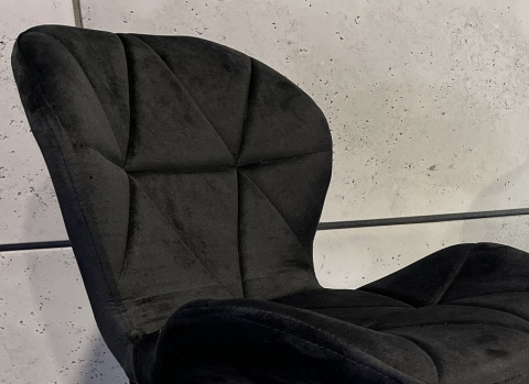 Krzesło obrotowe VASTO OFFICE VELVET BLACK Krzesło obrotowe VASTO OFFICE VELVET BLACK