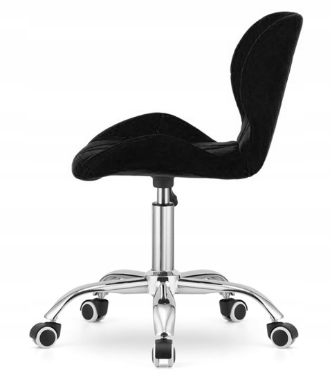 Krzesło obrotowe VASTO OFFICE VELVET BLACK Krzesło obrotowe VASTO OFFICE VELVET BLACK