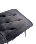 Krzesło tapicerowane BORGO VELVET BLACK GOLD II GATUNEK