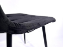 Krzesło tapicerowane BORGO VELVET BLACK GOLD II GATUNEK