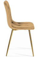Krzesło tapicerowane BORGO VELVET SAND GOLD II GATUNEK