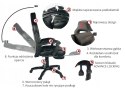 Fotel obrotowy do biurka TITAN GREY ALCANTARA PRO SPC