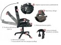 Fotel obrotowy do biurka TITAN BLACK ALCANTARA BASIC SPC