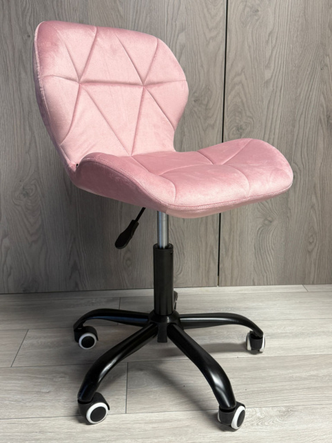 Krzesło obrotowe VASTO OFFICE VELVET PINK SMOKE OUTLET Krzesło obrotowe VASTO OFFICE VELVET PINK SMOKE OUTLET