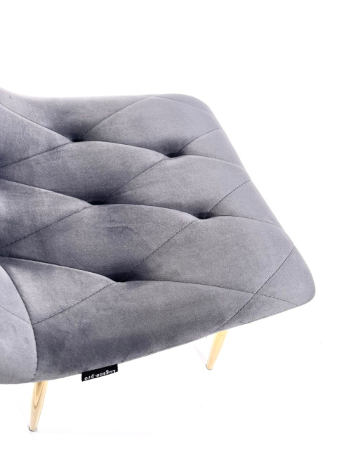 Krzesło tapicerowane BORGO VELVET DARK GREY II GATUNEK Krzesło tapicerowane BORGO VELVET DARK GREY II GATUNEK