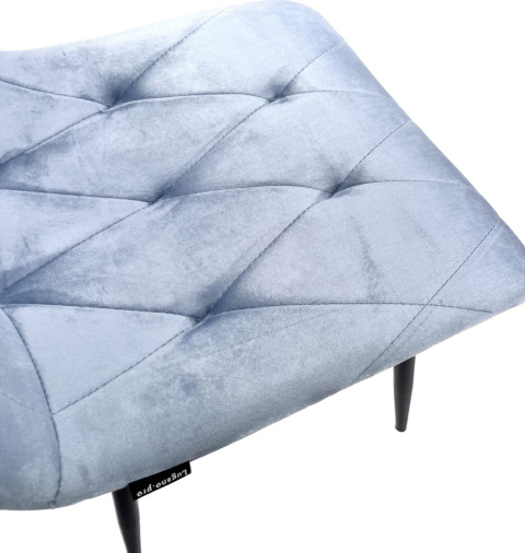 Krzesło tapicerowane BORGO VELVET LIGHT BLUE II GATUNEK Krzesło tapicerowane BORGO VELVET LIGHT BLUE II GATUNEK