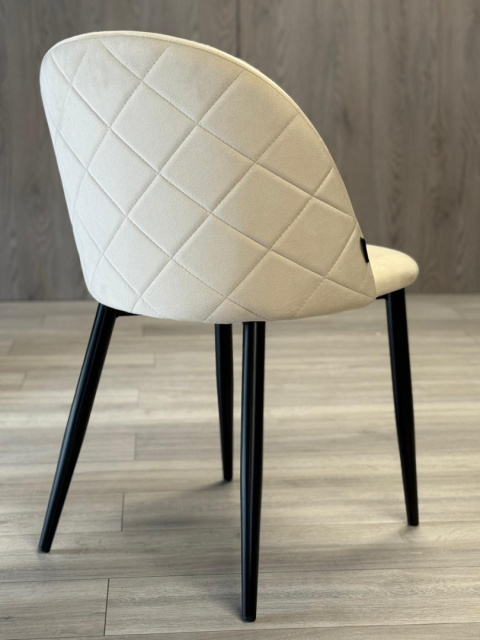 Krzesło tapicerowane GLORIA CREAM VELVET Krzesło tapicerowane GLORIA CREAM VELVET