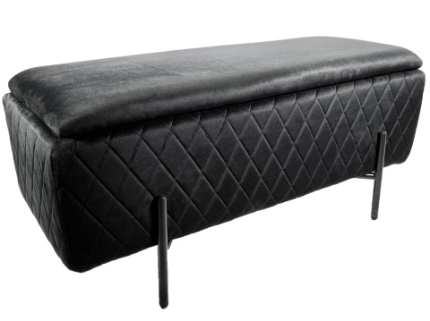PUFA kufer Lugano LUZZI DIAMOND BLACK VELVET 95 II GATUNEK PUFA kufer Lugano LUZZI DIAMOND BLACK VELVET 95 II GATUNEK