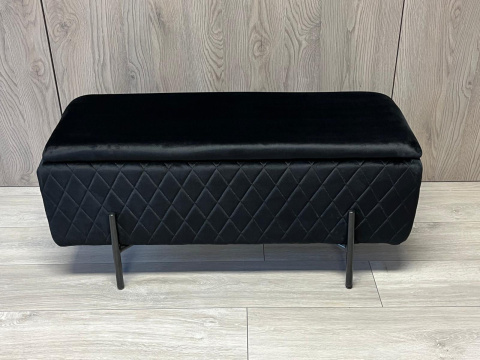 PUFA kufer Lugano LUZZI DIAMOND BLACK VELVET 95 II GATUNEK PUFA kufer Lugano LUZZI DIAMOND BLACK VELVET 95 II GATUNEK