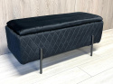 PUFA kufer Lugano LUZZI DIAMOND BLACK VELVET 95 II GATUNEK