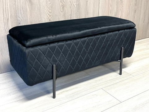 PUFA kufer Lugano LUZZI DIAMOND BLACK VELVET 95 II GATUNEK PUFA kufer Lugano LUZZI DIAMOND BLACK VELVET 95 II GATUNEK