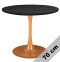 Stół okrągły VICTORY BLACK WOOD 70 cm COPPER