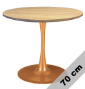 Stół okrągły VICTORY OAK WOOD 70 cm COPPER