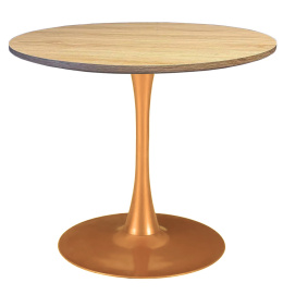 Stół okrągły VICTORY OAK WOOD 70 cm COPPER