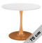 Stół okrągły VICTORY WHITE 70 cm COPPER