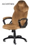 Fotel obrotowy do biurka SPIDER BROWN ALCANTARA