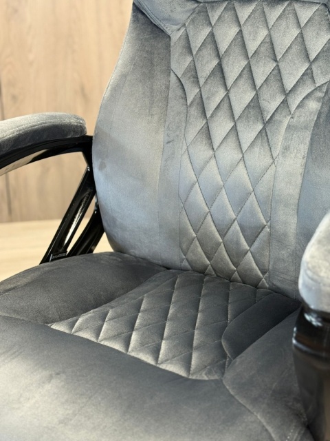 Fotel obrotowy do biurka SPIDER GREY ALCANTARA