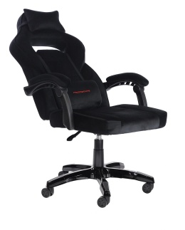 Fotel obrotowy do biurka TITAN BLACK ALCANTARA BASIC SPC