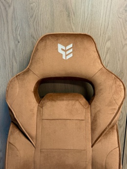 Fotel obrotowy do biurka TITAN BROWN ALCANTARA PRO