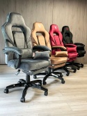 Fotel obrotowy do biurka TITAN GREY ALCANTARA BASIC