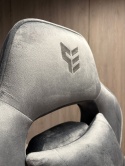 Fotel obrotowy do biurka TITAN GREY ALCANTARA PRO