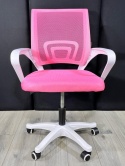Fotel obrotowy do biurka VENTO PINK MESH II GATUNEK