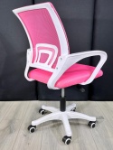 Fotel obrotowy do biurka VENTO PINK MESH II GATUNEK