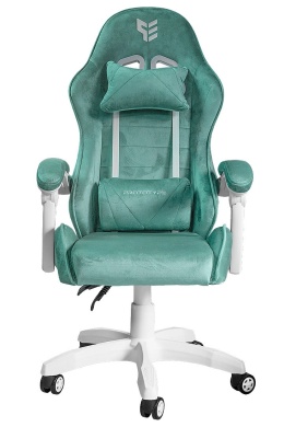 Fotel obrotowy gamingowy ENZO XL MINT ALCANTARA ICE