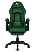 Fotel obrotowy gamingowy HERO POKER PRO DARK GREEN ALCANTARA OUTLET