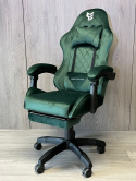 Fotel obrotowy gamingowy HERO POKER PRO DARK GREEN ALCANTARA OUTLET