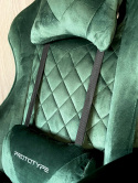 Fotel obrotowy gamingowy HERO POKER PRO DARK GREEN ALCANTARA OUTLET