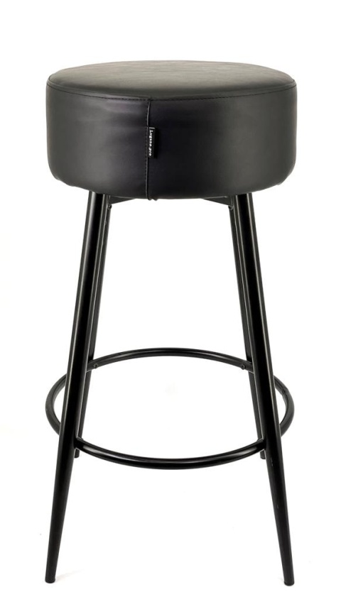 Krzesło barowe ASTI BLACK PU hoker BAR II GATUNEK Krzesło barowe ASTI BLACK PU hoker BAR II GATUNEK
