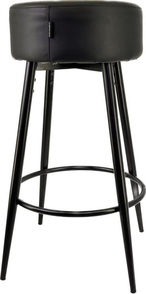Krzesło barowe ASTI BLACK PU hoker BAR II GATUNEK Krzesło barowe ASTI BLACK PU hoker BAR II GATUNEK