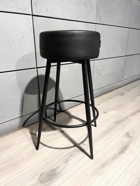 Krzesło barowe ASTI BLACK PU hoker BAR II GATUNEK Krzesło barowe ASTI BLACK PU hoker BAR II GATUNEK