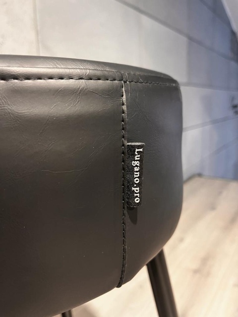 Krzesło barowe ASTI BLACK PU hoker BAR II GATUNEK Krzesło barowe ASTI BLACK PU hoker BAR II GATUNEK