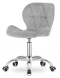 Krzesło obrotowe VASTO OFFICE FABRIC GREY SILVER