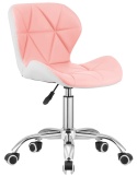 Krzesło obrotowe VASTO OFFICE PU PINK+WHITE